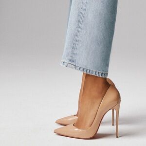 Christian Louboutin So Kate Stiletto 120mm Heels patent blush nude color